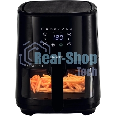 Аэрофритюрница Ariete Air fryer 4626/00 черный, 1300 Вт, 6 л, сенсор, 8 программ