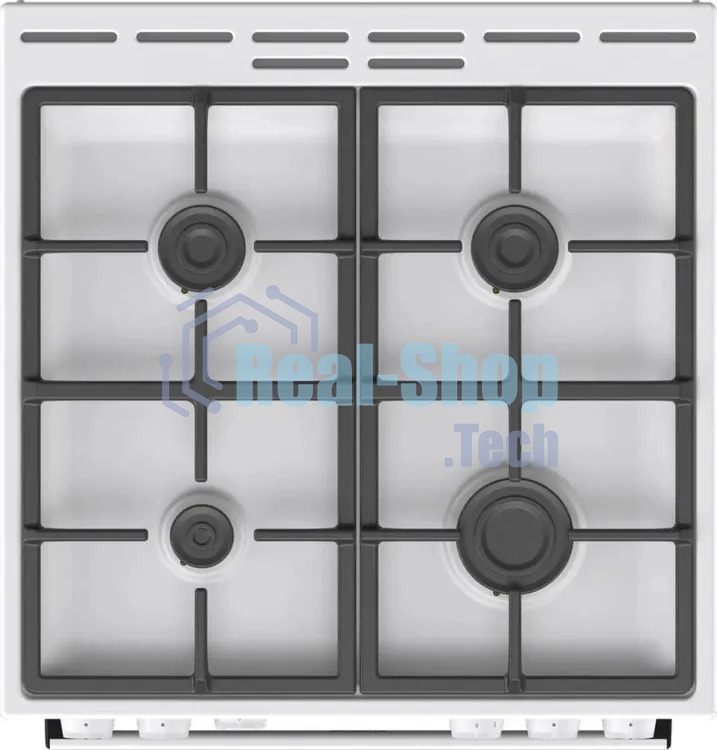 Плита газовая Gorenje GG6A10WFFM белый, конфорок 4 шт, духовка 72 л, 60 см x 85 см x 60 см
