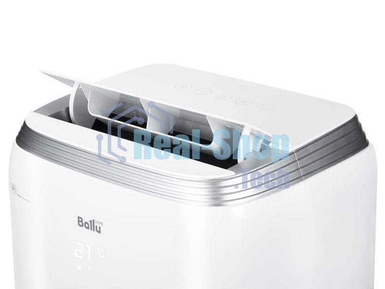 Кондиционер мобильный Ballu BPHS-08H 8000 BTU, 20 м², 45 дБ, охлаждение, обогрев, осушение, белый