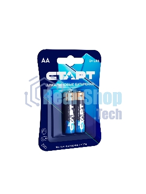 Батарейки СТАРТ LR6-BL2 BLUE 40/720, AA, 2 шт. в блистере