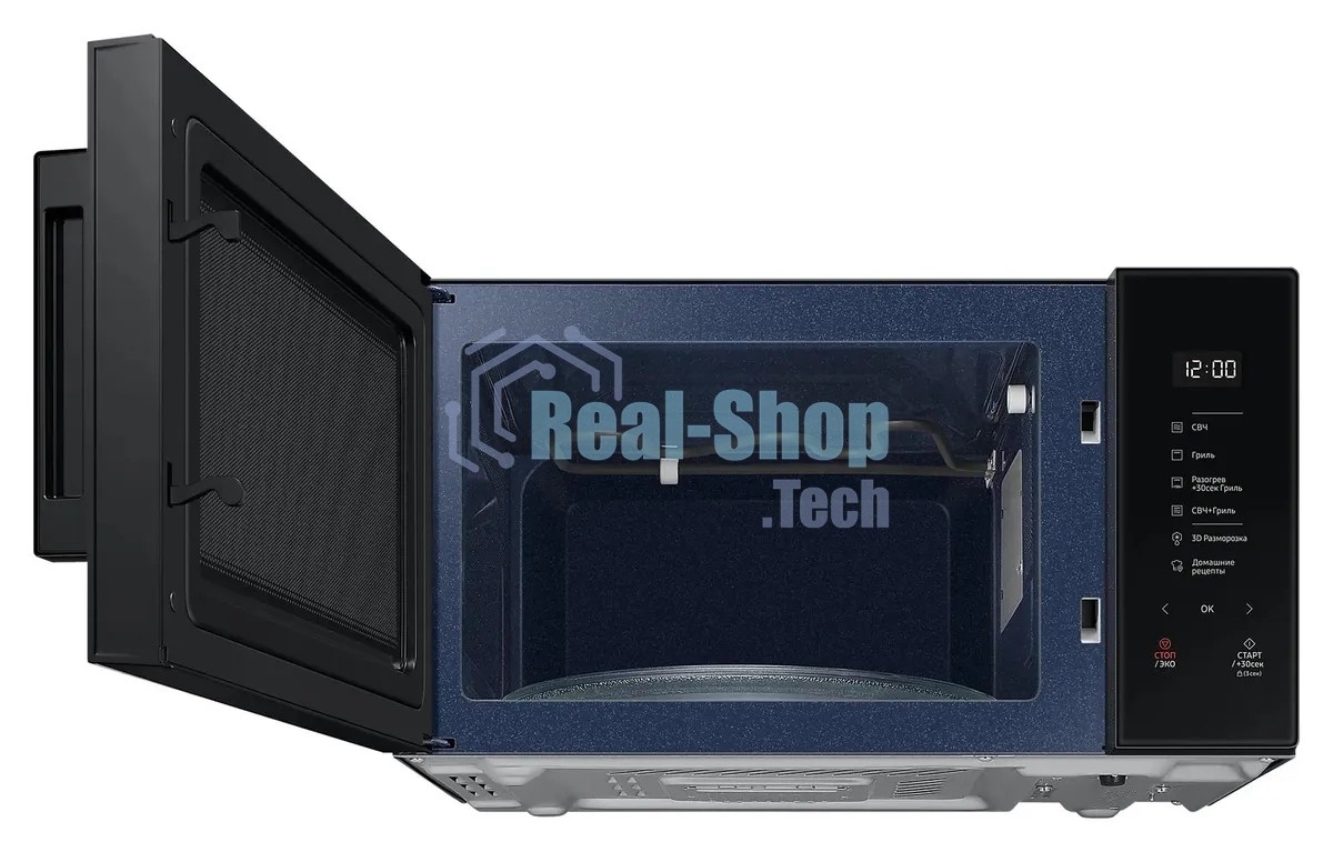 Микроволновая печь Samsung MG30T5018AK/BW черный, 30 л, 900 Вт, переключатели - сенсор