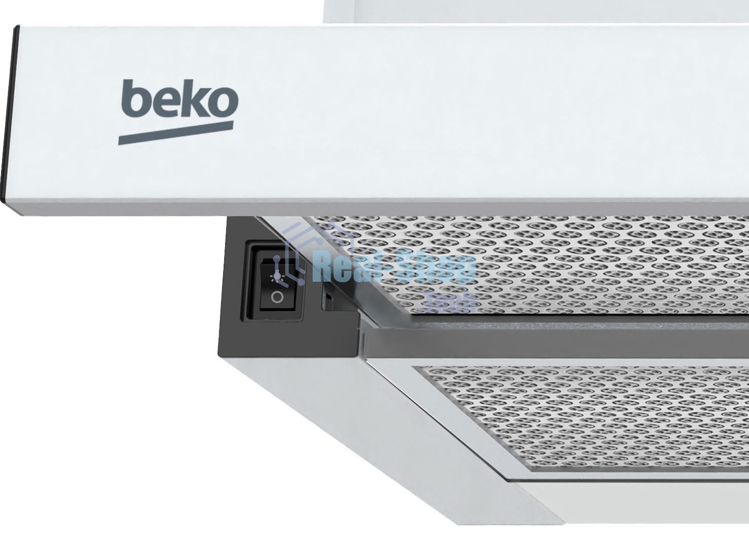 Вытяжка телескопическая Beko BHNT613R4CW белый, 60 см, 320 куб. м/ч, 61 дБ