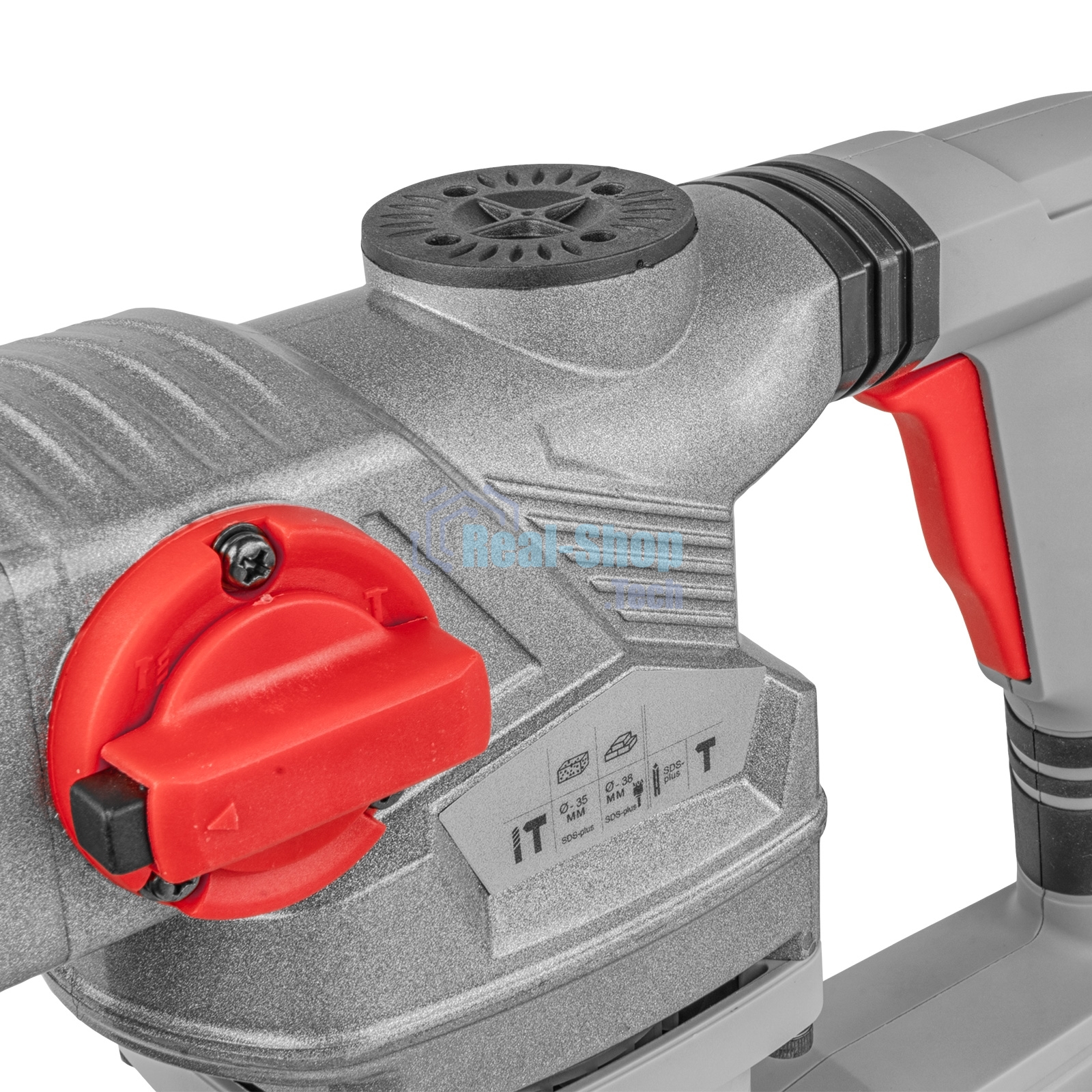 Перфоратор 1450Вт, SDS-plus, диаметр сверления бетона 35мм, вертикальный, СТАВР ПЭВ-1450, 2 режима работы, энергия удара 6.5Дж, число оборотов 1100об/мин, частота ударов 5100уд/мин, длина кабеля 3м (набор оснастки, кейс).