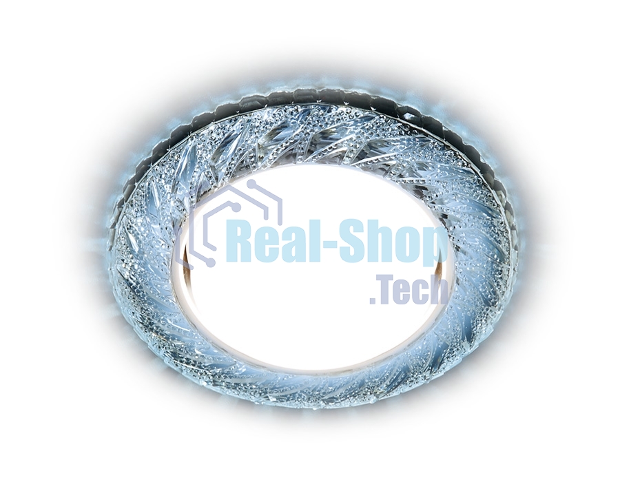 Встраиваемый точечный светильник G303 CL/CLD хром/прозрачный GX53+3W(LED COLD)