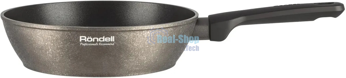 Сковорода Rondell Posh RDA-1475, 24 см, без крышки, серый