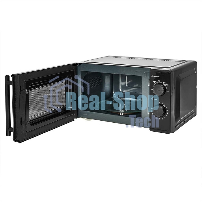 Микроволновая печь DELTA DL-85L20 черный, 20 л, 700 Вт, переключатели - поворотный механизм