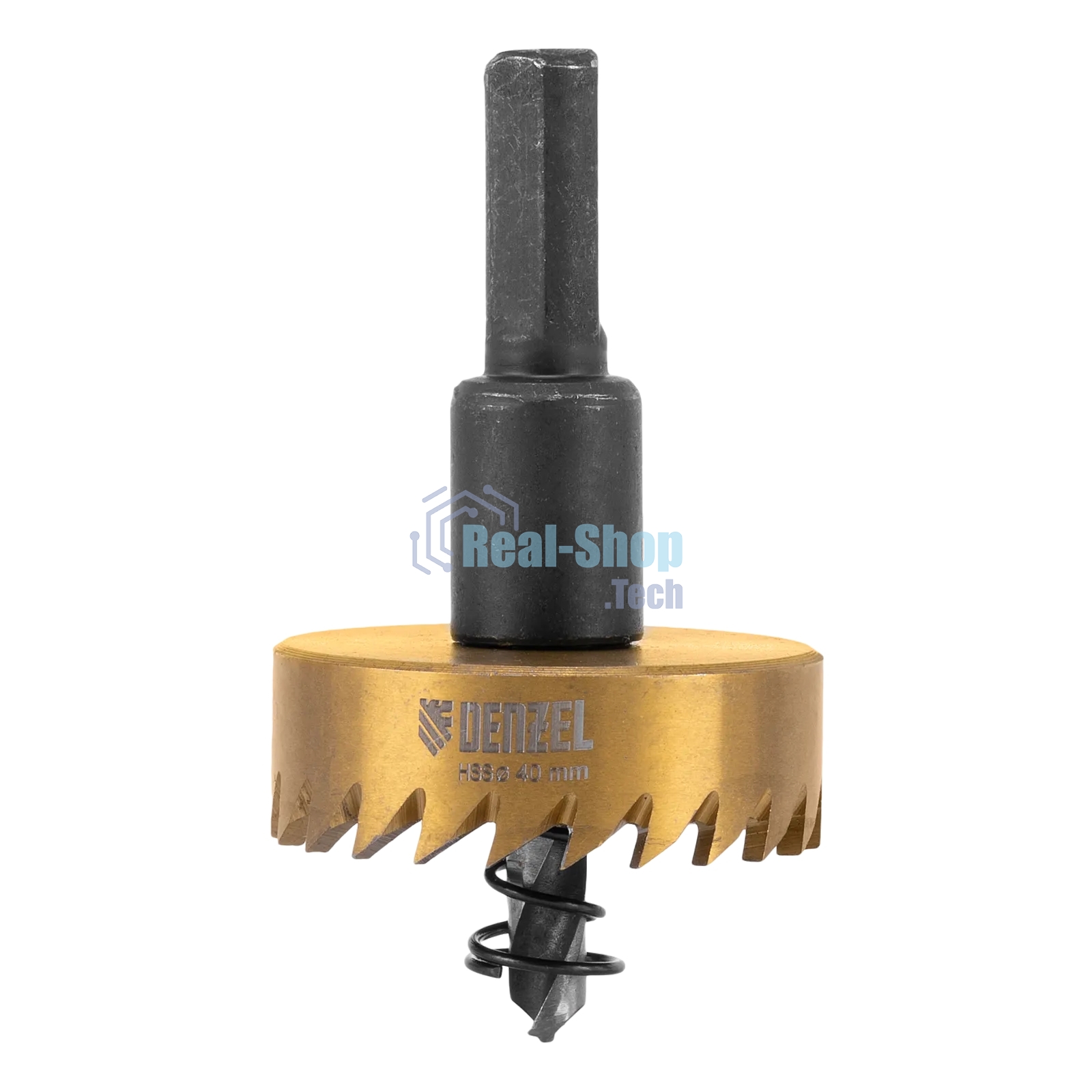 Коронка по металлу Denzel HSS, 40 мм, нитридтитановое покрытие