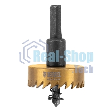 Коронка по металлу Denzel HSS, 40 мм, нитридтитановое покрытие