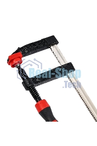 Струбцина F-образная усиленная Deli DL110830Z 300x80 мм, макс. усилие зажима 3000N, резьба 14мм