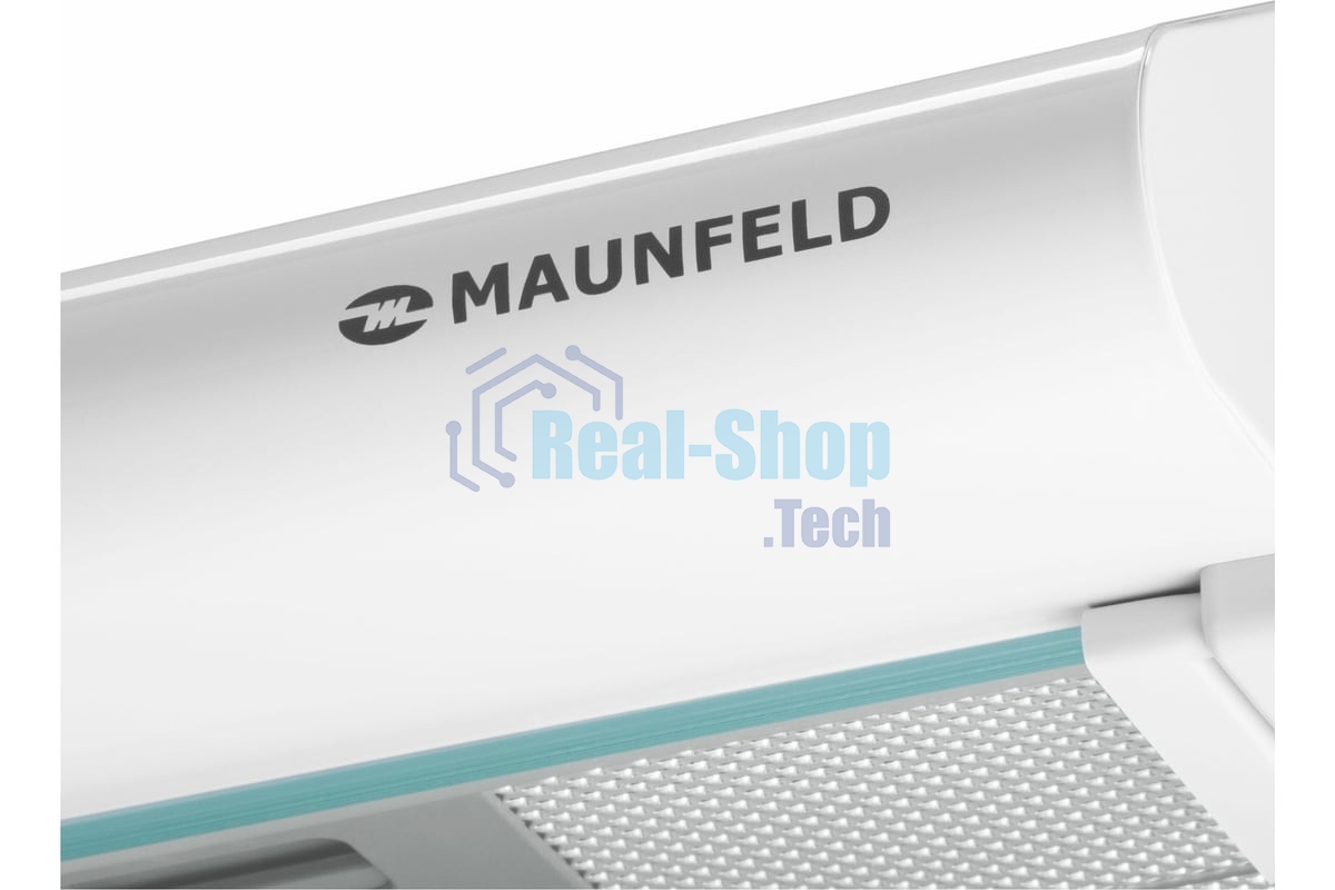 Вытяжка козырьковая Maunfeld MP-1 50 белый/прозрачный, 50 см, 520 куб. м/ч, 49 дБ
