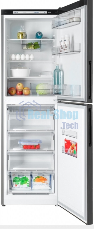 Холодильник Atlant ХМ-4623-151 черный металлик двухкамерный 182/159л морозилка снизу