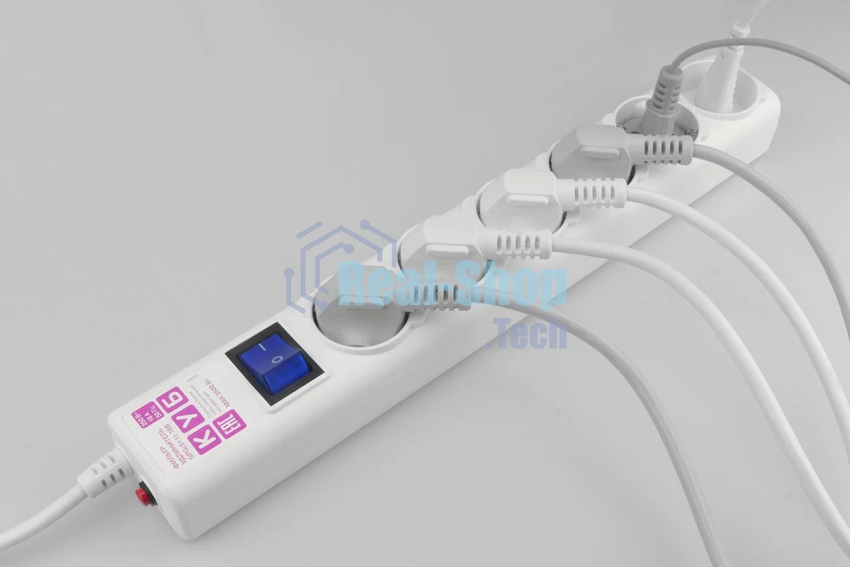 Сетевой фильтр PowerCube, PC 5 м 6 р, бел. 16А, SPG6-A2