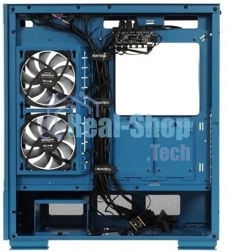 Компьютерный корпус Montech SKY TWO MOROCCO голубой без БП ATX 4x120мм 2xUSB3.0 1xUSB3.1 audio bott PSU