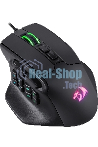 Мышь проводная REDRAGON Aatrox черный, 12400 dpi, USB, кнопки - 15