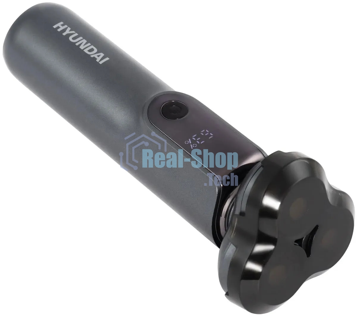 Электробритва роторная Hyundai H-SH8080 реж.эл.:3 питан.:аккум. серебристый