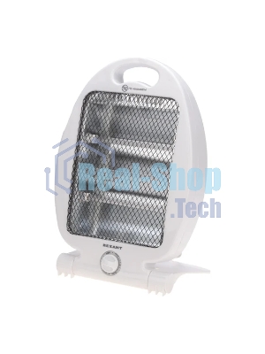 Обогреватель инфракрасный Rexant 60-0057, белый, кварцевый, 800 Вт, 14 м2, термостат, настольный, со складным основанием