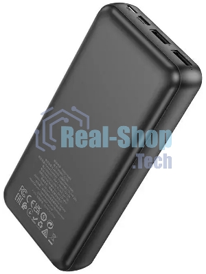 Портативный аккумулятор Hoco J123A Element 20000mAh 2A 2xUSB-A черный