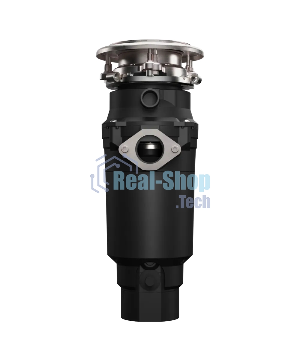 Измельчитель пищевых отходов Kuppersberg WSS 550 B, High-Tech, мощность 550 Вт, 3400-3800 об/мин, защита от перегрева, авто выключение, DC мотор, уровень шума 75 дБ, черный