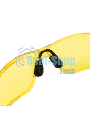Очки защитные Denzel открытые, поликарбонатные, желтая линза