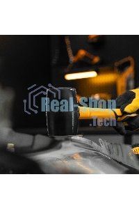 Киянка резиновая Denzel 450 г, черная, фибергласовая рукоятка c TPR покрытием