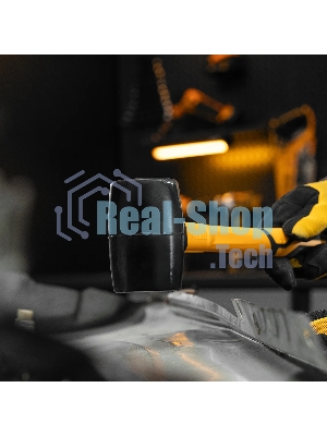 Киянка резиновая Denzel 450 г, черная, фибергласовая рукоятка c TPR покрытием