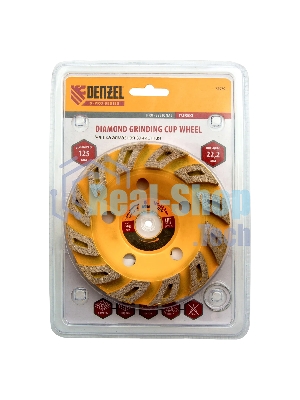 Чашка алмазная зачистная Denzel 125 мм Турбо 72970