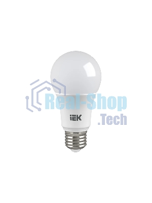 Лампа светодиодная IEK LLE-A60-7-230-40-E27 ECO A60 7Вт грушевидная 4000К белый E27 633лм 230-240В