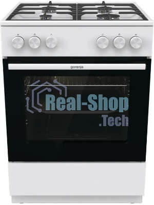 Плита газовая Gorenje GG6A10WFFM белый, конфорок 4 шт, духовка 72 л, 60 см x 85 см x 60 см