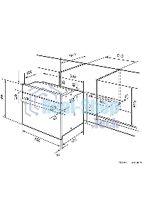 Духовой шкаф электрический LEX EDM 042 BBL черный