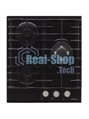 Газовая варочная поверхность Krona HAGEL 45 BL W черный