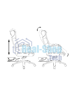 Кресло Бюрократ T-9928SL Fabric Italia 6 коричневый, ткань