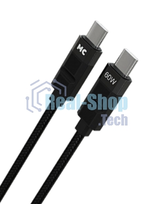 Дата-кабель MORE CHOICE (4620202554987) K87aa 2м USB 3.0A PD60W для Type-C Type-C- 2м, черный