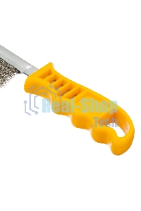 Щетка металлическая Denzel с пластмассовой ручкой, нержавеющая проволока