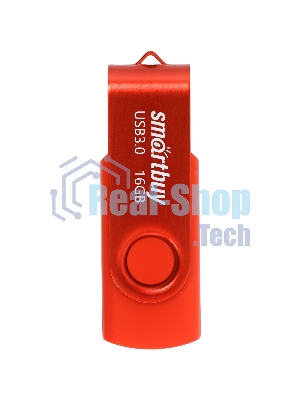 Флешка USB SmartBuy Twist Red (SB016Gb3TWR), 16Gb, USB 3.0, R/W 70/40, красный