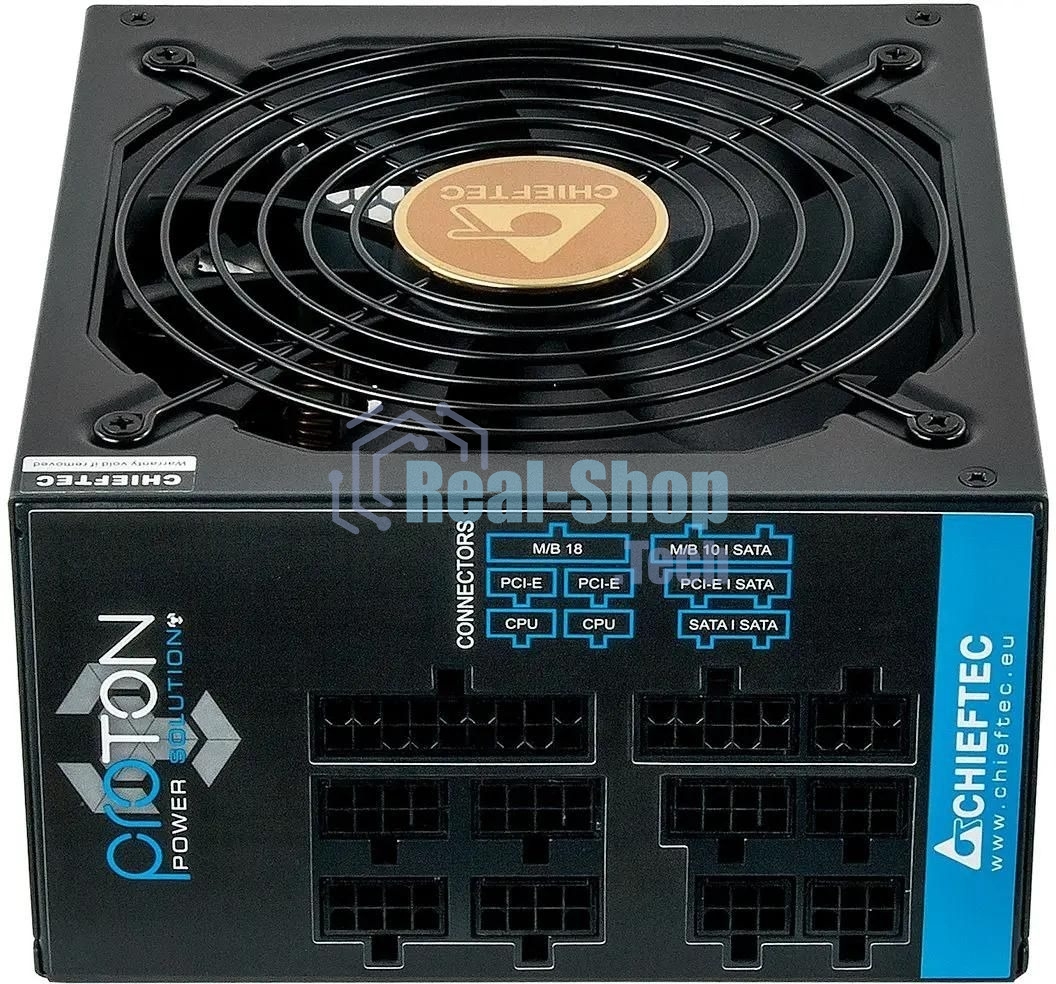 Блок питания Chieftec Proton BDF-850C, 850Вт, 80 PLUS Bronze, 140мм, модульный, черный