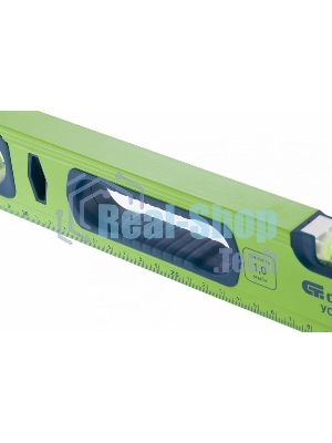 Уровень алюминиевый Сибртех УС-1,0-1000 фрезерованный, 3 глазка, рукоятки, 1000 мм