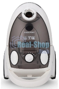 Пылесос Coolfort CF-3040 белый, 250/1800 Вт, уборка сухая, пылесборник контейнер, 2 л