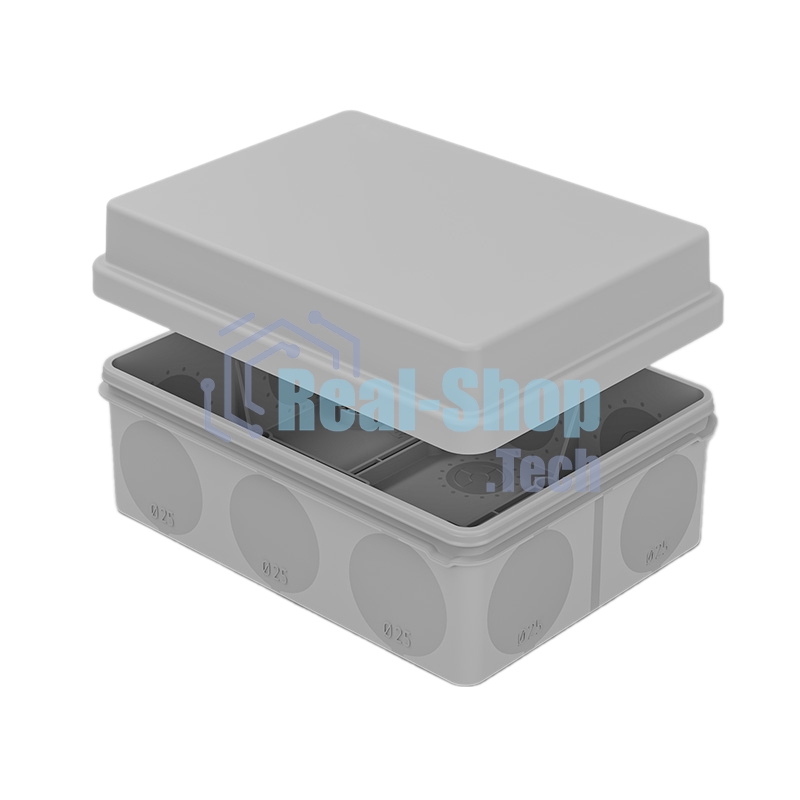 Коробка распаячная Rexant для прямого монтажа ОУ, HF, 150х110х70мм, IP67 (мембранные вводы)