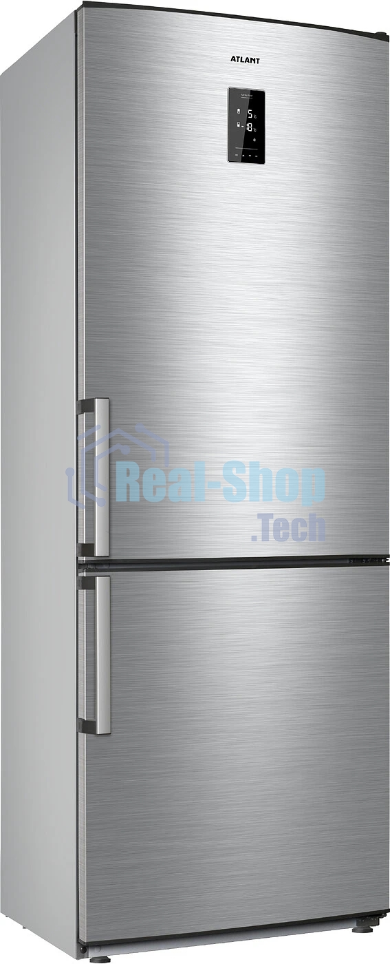 Холодильник Atlant ХМ-4524-040-ND нержавеющая сталь двухкамерный 271/100л морозилка снизу, No Frost