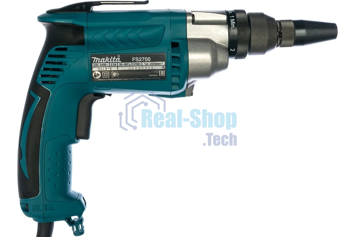 Дрель-шуруповерт Makita FS2700, 570Вт, 32 Нм, щеточный