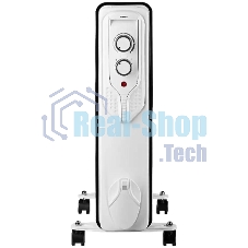 Обогреватель масляный Centek CT-6205 (7 секций), белый, 700/1000/1500 Вт, 15 м2, 3 режима, термостат