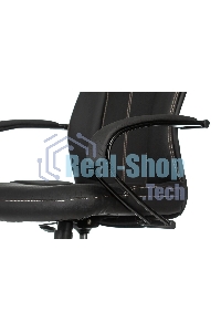 Кресло руководителя Бюрократ CH-608/ECO черный, искусственная кожа, крестовина пластик