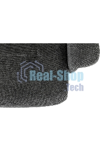 Кресло для дома Бюрократ Baron с пуфом серый, металл черный крестов. (BARON/GREY)