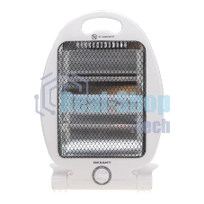 Обогреватель инфракрасный Rexant белый, кварцевый, 800 Вт, 14 м2, термостат, настольный, со складным основанием