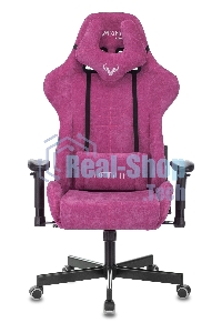 Кресло игровое Бюрократ VIKING KNIGHT LT15 FABRIC малиновый крестовина металл/пластик
