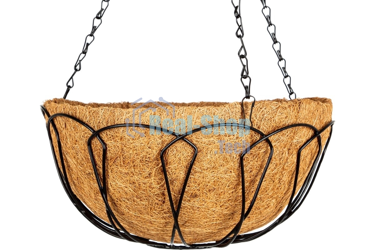 Кашпо подвесное Palisad, с кокосовой корзиной, диаметр 30 см