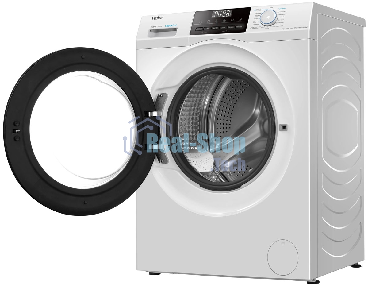 Стиральная машина Haier HW60-BP12929AE белый, загрузка фронтальная 6 кг, 1200 об/мин, класс: А+++