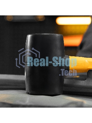 Киянка резиновая Denzel 450 г, черная, фибергласовая рукоятка c TPR покрытием