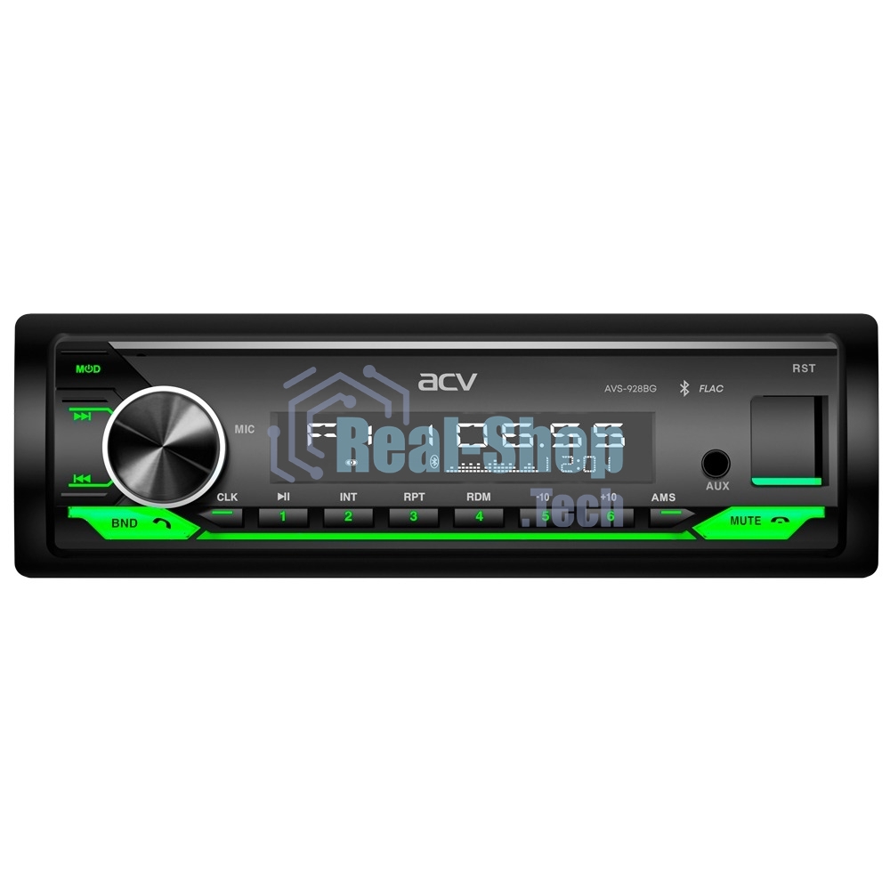 Автомагнитола ACV AVS-928BG, 1 DIN, Bluetooth, USB Type-A, AUX