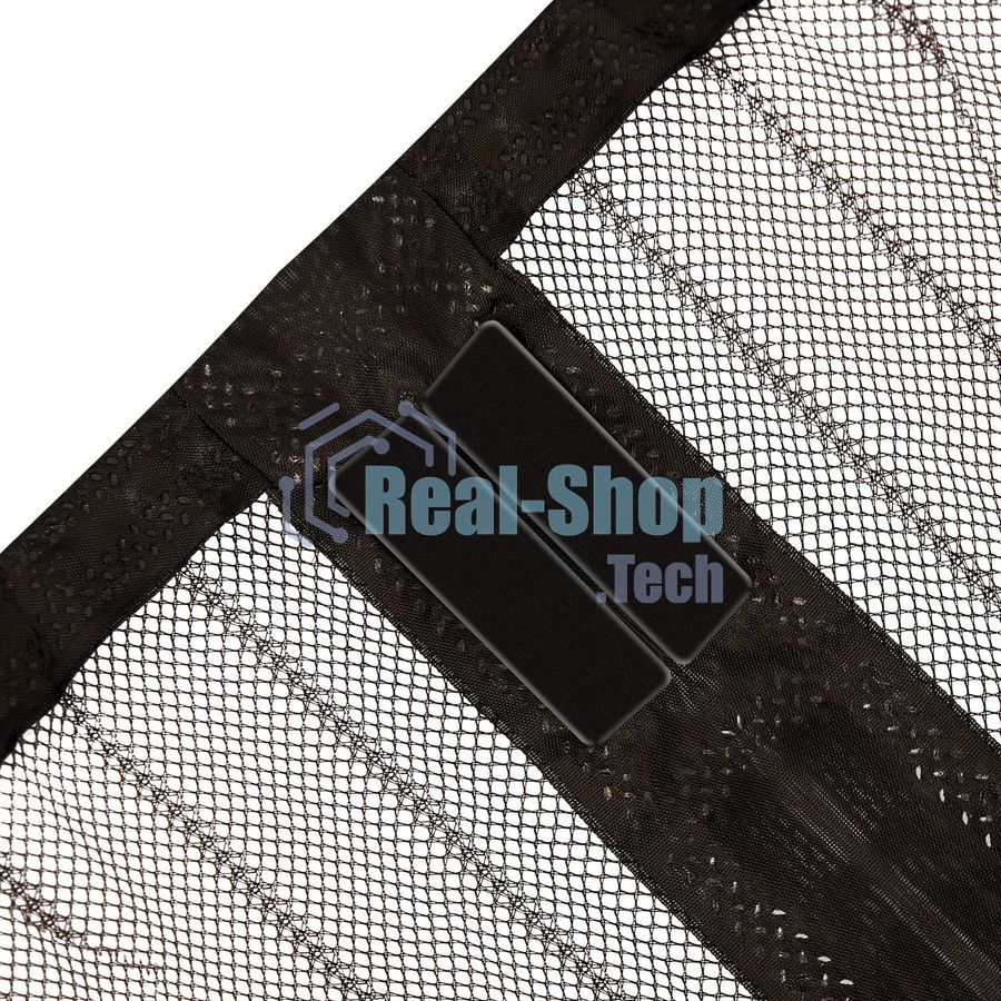 Дверная противомоскитная сетка Rexant черная (магниты пришиты по всей длине сетки!)